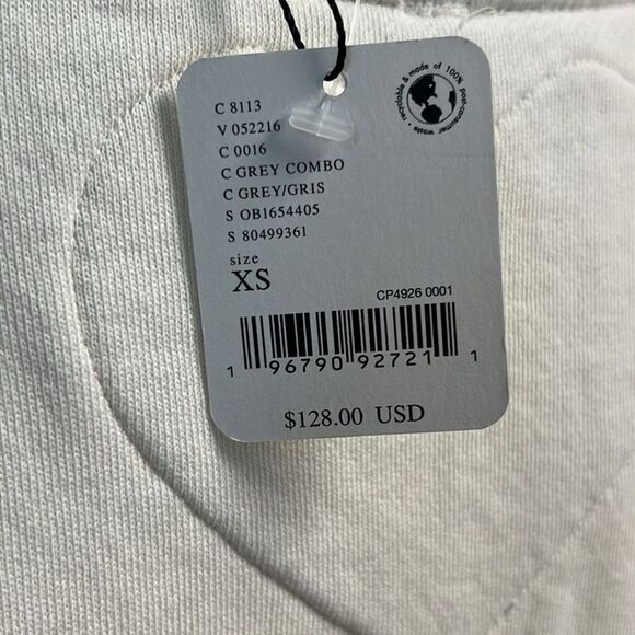 Free People Eleanor Pleated Trapeze Sweatshirt Ivory Dress XS - Picture 5 of 8